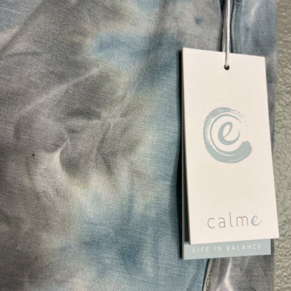 NWT Calme Johnny Was  Commuter Short Skirt Rain Blue Tie Dye Athletic XS - Picture 2 of 10